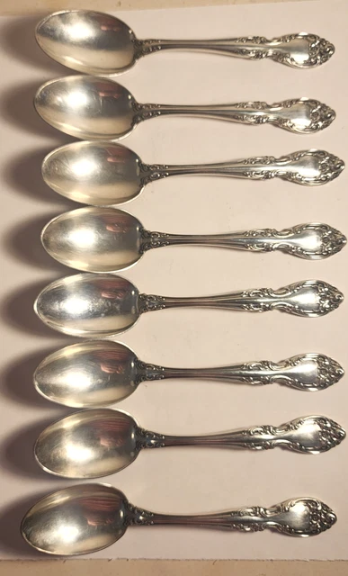 LOT OF GORHAM STERLING SILVER MELROSE TEASPOONS 290 GRAMS