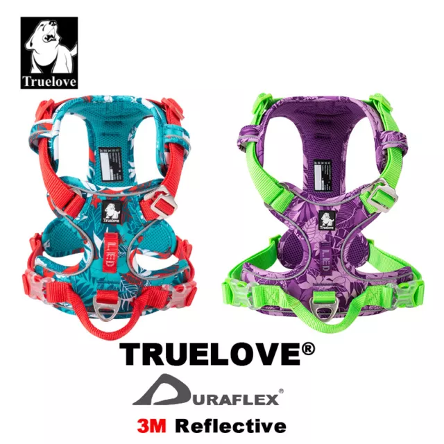 Truelove Dog Harness Reflective Nylon Special Edition and Easy to Adjust outdoor