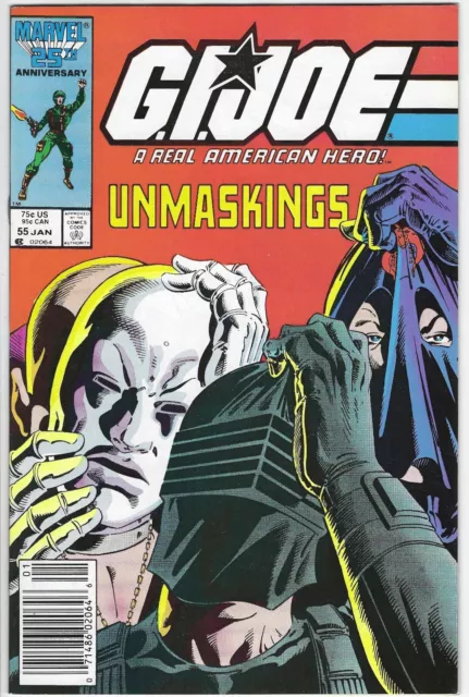 G.I. Joe Comic #55 - Marvel Comics 1986 - High Grade Newsstand