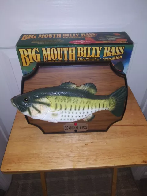 Big Mouth Billy Bass Singing Fish 2 Songs Take Me River & Don’t Worry 1999 WORKS