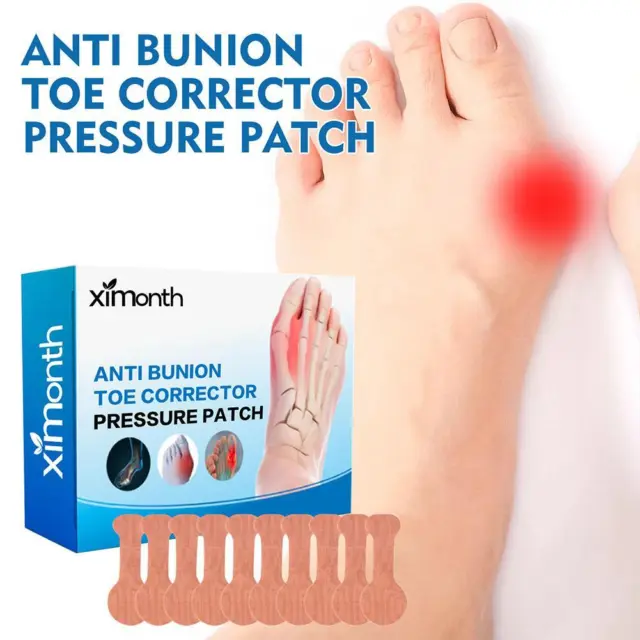 10PCS Anti Bunion Toe Corrector Pressure Patch For Toe Pain Hot Sale Relief L9X2