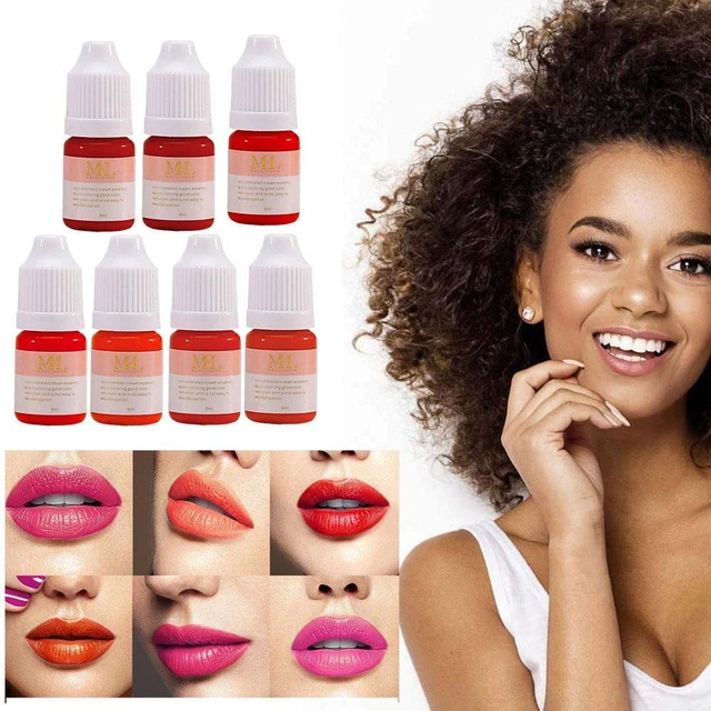 Tinta pigmentaria ruborizante de labios 8 ml pigmento microblading semipermanente labial