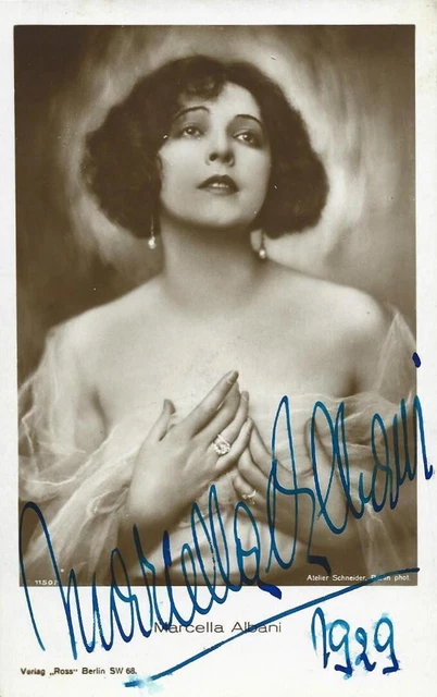 ORIGINAL AUTOGRAMM MARCELLA ALBANI ( SCHAUSPIELERIN /