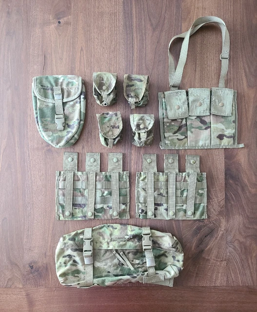 LOT USGI Molle II OCP WAIST PACK E TOOL COVER 3 MAG POUCH HANDGRENADE MULTICAM