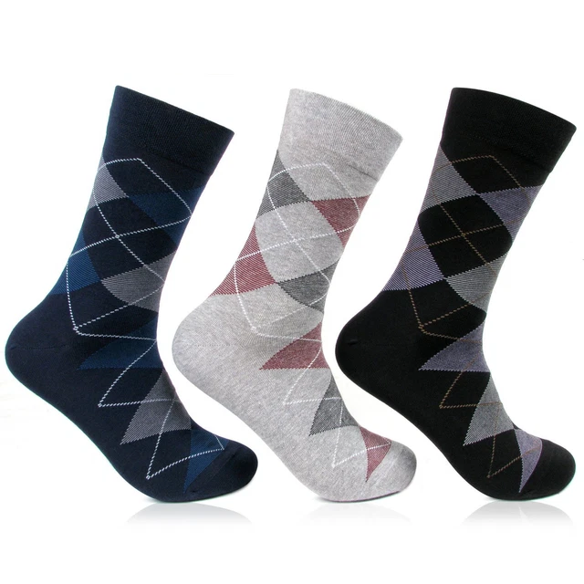 Men Calf Length Cotton Socks Free Size (Pack of 6)