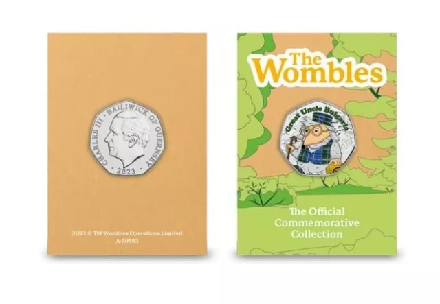 New 2023 The Great Uncle Bulgaria Colour 50p Coin The Wombles 50p  BRILLIANT UNC