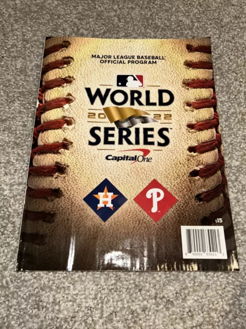 2022 Mlb Official World Series Program Houston Astros Champions Vs. Phillies Nos