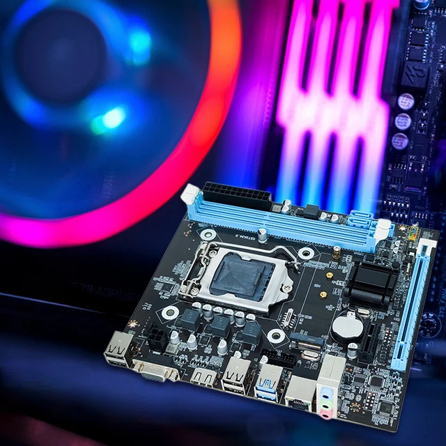 H81 MOTHERBOARD 16GB I/O Interface Micro-ATX LGA1150 Desktop Computer ...