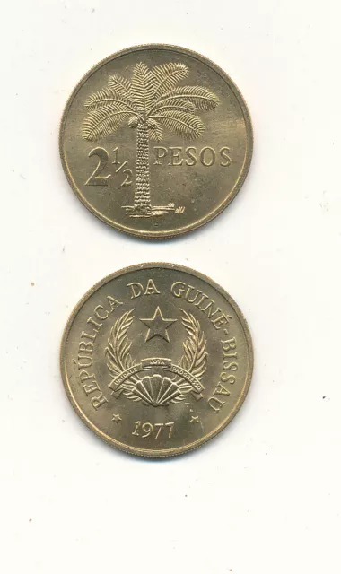Guinea-Bissau - 2 1/2 Pesos 1977 UNC