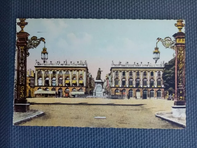 Cpa Nancy Place Et Statue De Stanislas