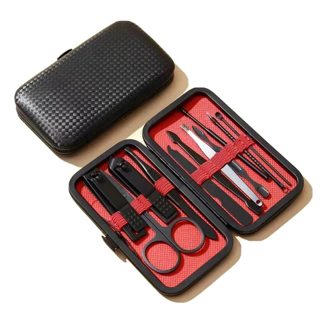 Mens Women Manicure Pedicure Set Finger Toe Nail Clippers Scissors Grooming Kit