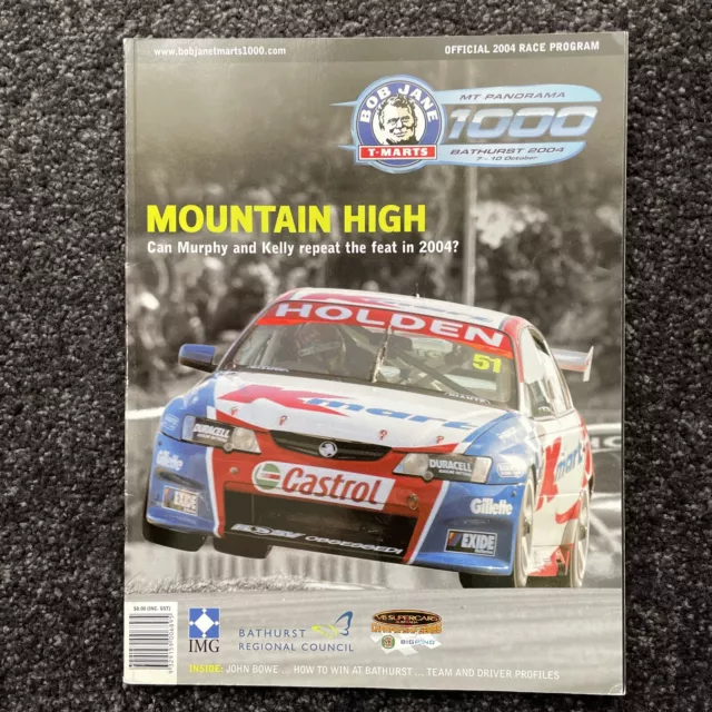 V8 Supercars 2004 Bathurst 1000 Official Program Very Good Used Condition