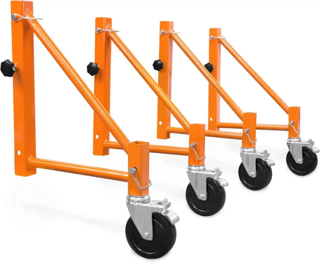 31104 Baker Scaffold Outriggers with 5-Inch Locking Casters, 4 Pack