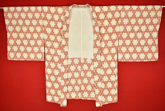 Vintage Japanese Kimono Silk Antique BORO HAORI Kusakizome Dyed/A641/595