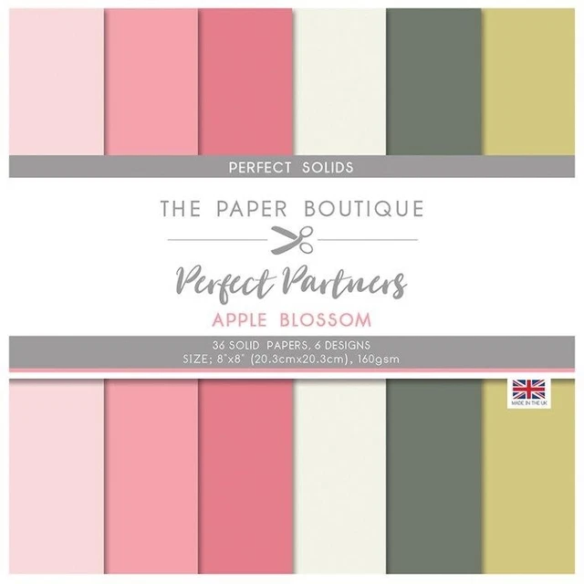 The Paper Boutique Perfect Partners Papierpad 8""x8"" 36/Stück - Apfelblüte Feststoffe