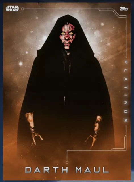 Topps Star Wars Card Trader | Platinum 2021 Orange SR - Darth Maul [digital]