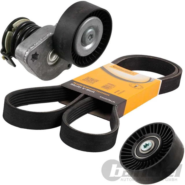 Kit De Correa De Accesorios Con Tensor Y Polea Para Mercedes W203, W204, A209, W211, R171, Marca Continental, 7PK2418