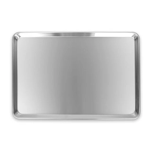 Bakn BAKSP2618H Full Size 16 Gauge 18" x 26" Wire in Rim Aluminum Sheet Pan