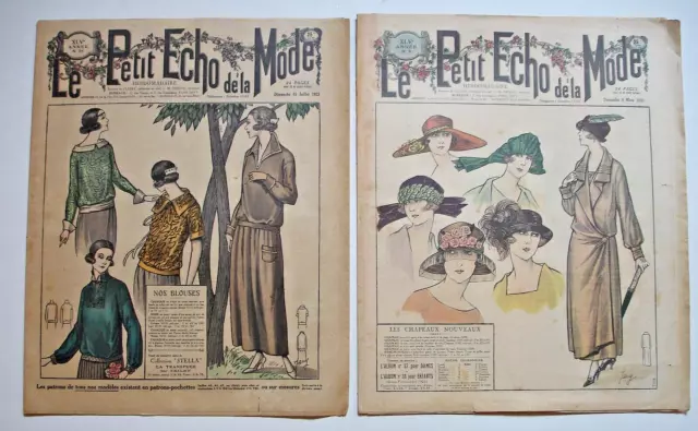 Le Petit Echo De La Mode - Lot De 20 Numéros-Années 1920 Environ-37X29 Cm 2