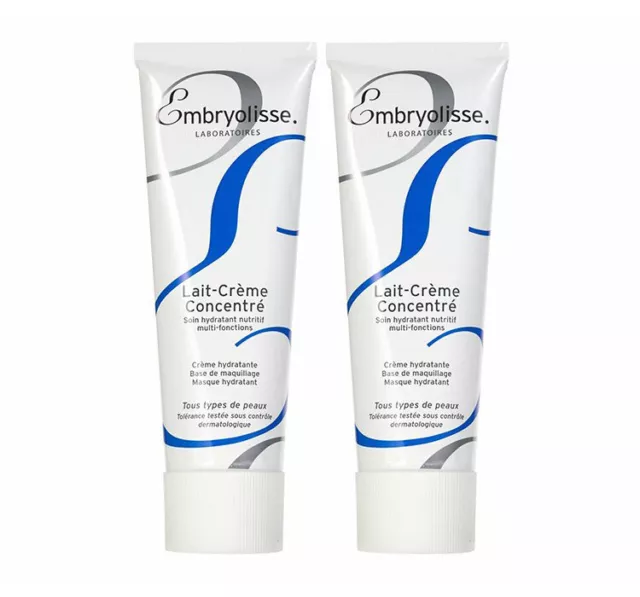 2x EMBRYOLISSE MOISTURISING CREME 75 ML