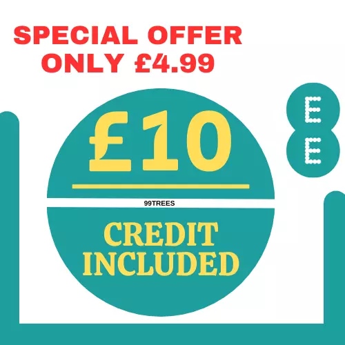EE / ee Trio Pay As You Go PAYG SIM Card Loaded With £10 / Ten Pounds Credit uk