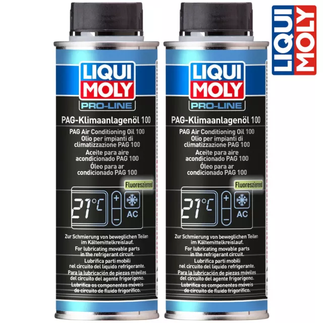 2x LIQUI MOLY 4089 Aceite Compresor Climático PAG Aceite Aire Acondicionado 100 Lata 250 ml