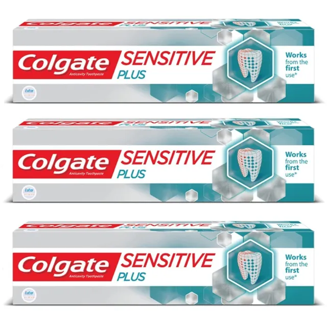 Colgate Sensitive Plus Sensitivity Relief Dentifrice pour dents sensibles-Pack-3