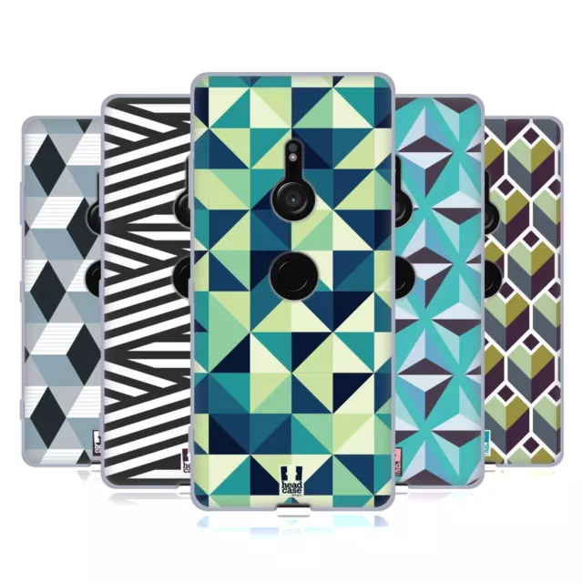 Head Case Designs Optical Geometric Prints Soft Gel Case For Sony Phones 1