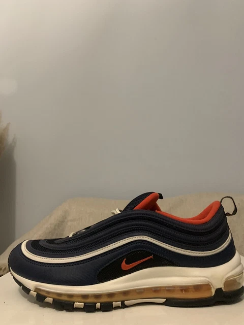 Air max 97 navy red black  and  orange top