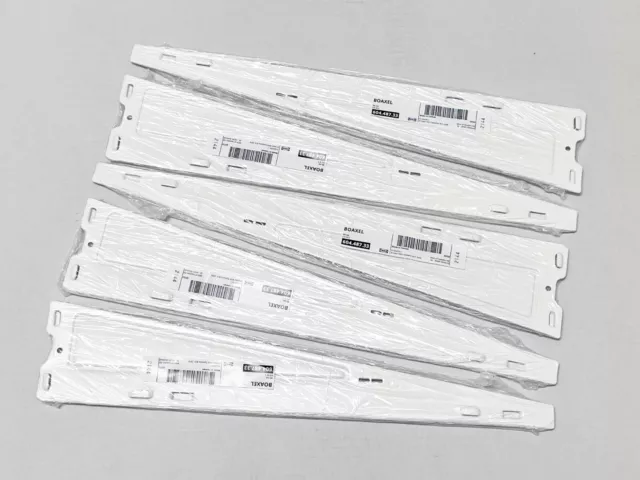 SET OF 5 - Ikea BOAXEL Bracket for Shelf, White 15 3/4 " 604.487.33 - NEW