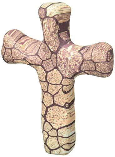 Calypso Studios by First & Main Comforting Clay Hand Held Cross, Stone,