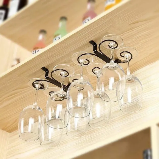 4/8/12  Slots Wine Glass Rack Holder Storage Drying Rack Hanger Hanging Bar☒