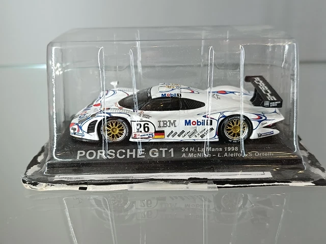 Porsche GT1 24h Du Mans 1998 – Vainqueur – Miniature IXO 1/43, Boîte Vitrine Scellée