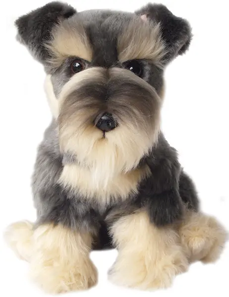 Schnauzer Puppy Plush Soft Toy Dog . by Faithful Friends, Gift. 23cmH