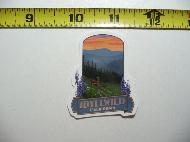 California Idyllwild Mountain View Decal Sticker Pride State