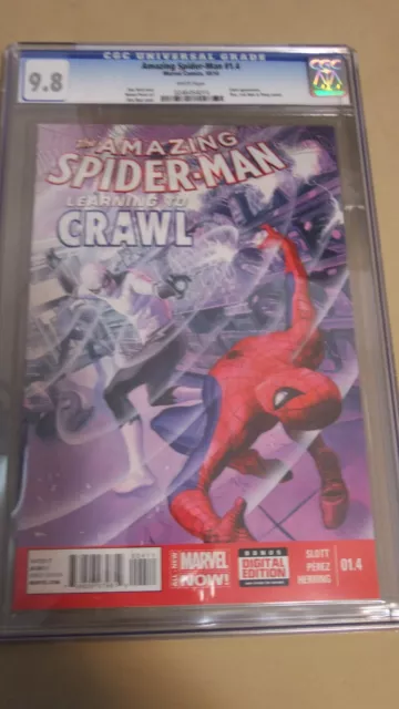 Marvel Amazing Spider-Man Learning To Crawl Vol.1 #4 Cgc 9.8 Alex Ross Cover