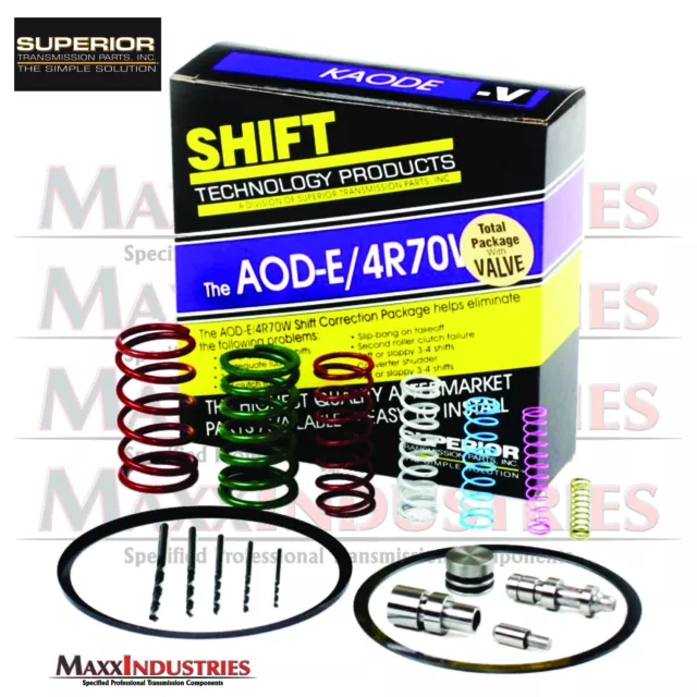 AODE 4R70W 4R75 Ford Valve Body Shift Correction Kit 1992-on Superior KAOD-E-V