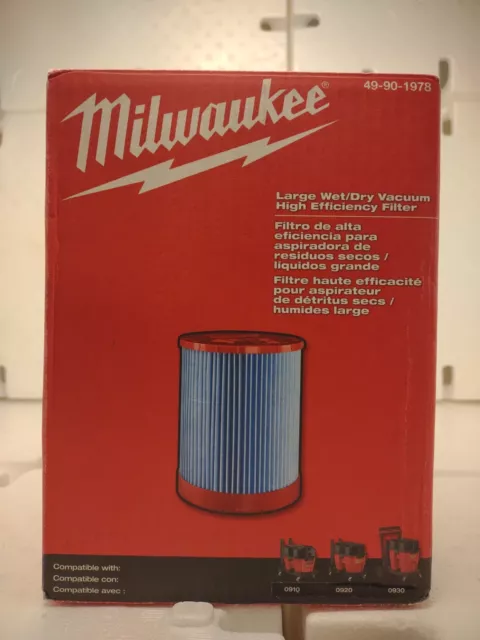 Milwaukee 49-90-1978 Large Wet/Dry Vacuum High Efficiency Filter