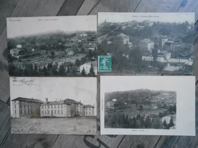 Briey (Murthe Et Moselle): Lot Of 4 Beautiful Antique Postcards.