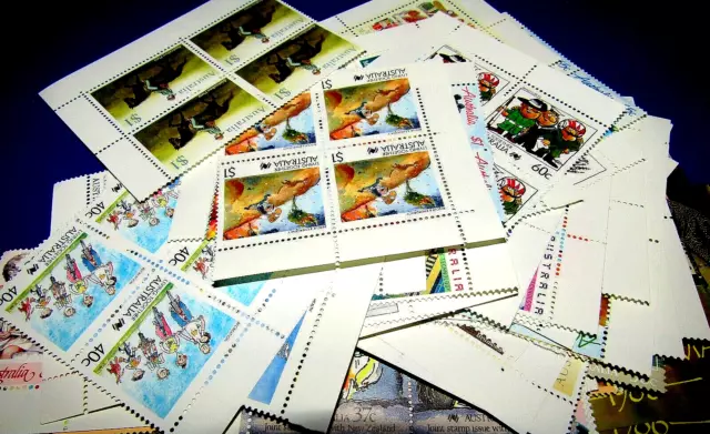 Australia $200.00 Face Value of Mint Full Gum Postage Stamps