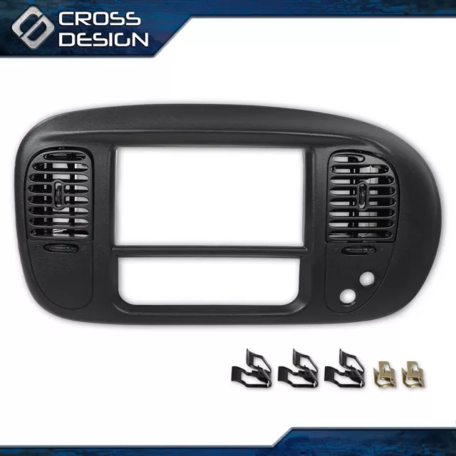 Fit For 97-03 Ford F150 Expedition Center Dash Radio Air Vent Climate Bezel Trim