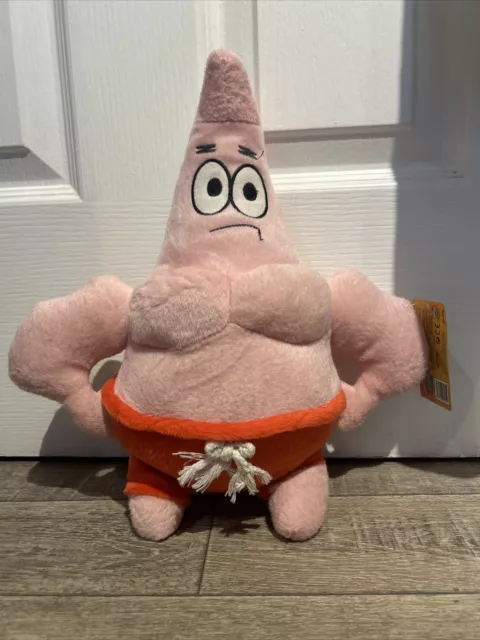 Play By Play Spongebob Squarepants - Muscle Man Patrick Star Soft Plush Toy 7”