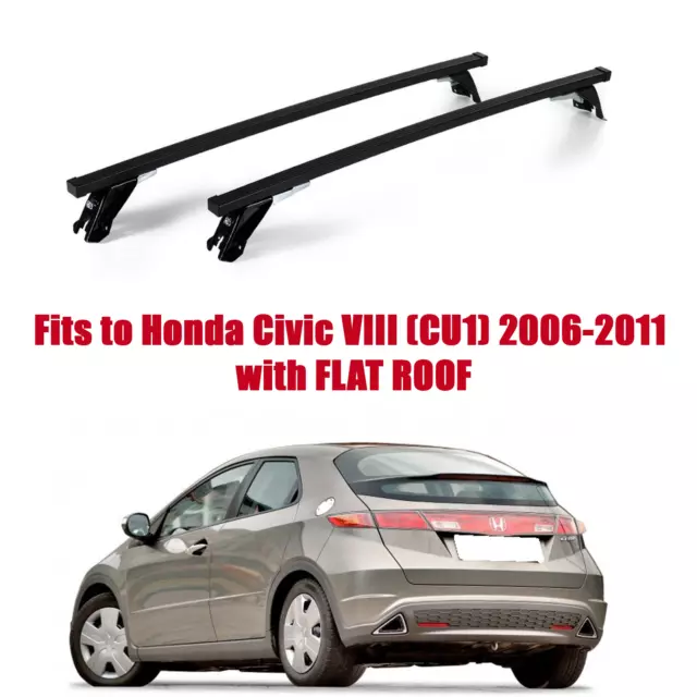 Premium Barres de Toit Pour Honda Civic VIII (CU1) 2006-2011 Plat ST305/051M