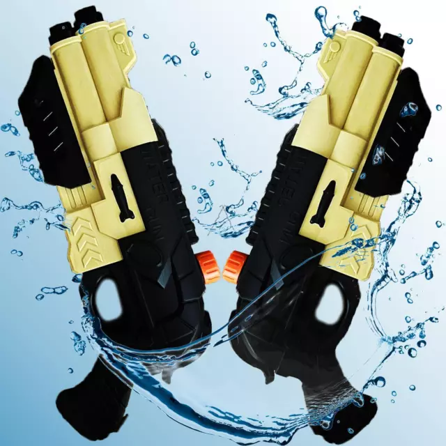 2 X Large Water Gun 42 cm Pump Action Super Soaker Outdoor Beach Garden Toy