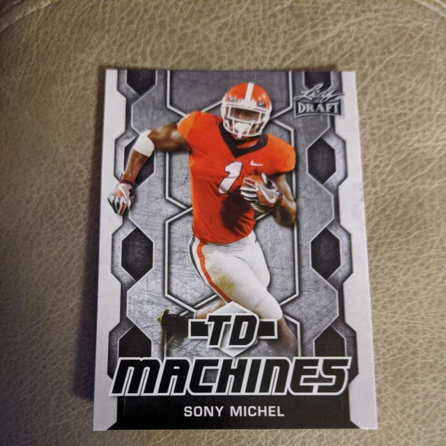 2018 Leaf Draft TD Machines #TD-19 Sony Michel Georgia Bulldogs