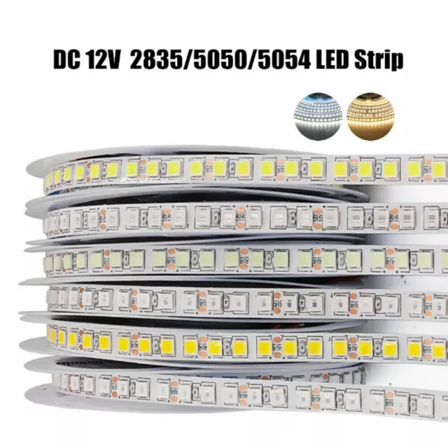 5M LED STRIP 2835 5050 5054 240/480leds/m Flexible Rope Ribbon Tape Light  DC12V £15.59 - PicClick UK