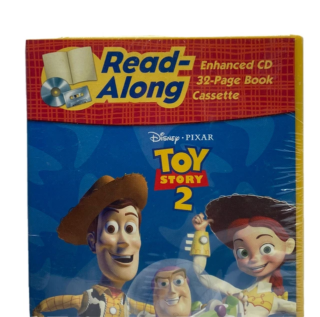DISNEY PIXAR TOY Story 2 Read-Along Enhanced CD 32 Page Book Cassette ...