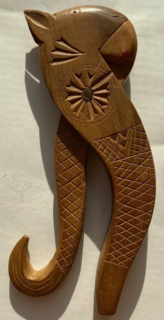 Vintage Wooden Nut Cracker Old Hand carved cracker/Hard Wood, Beautifully Carved