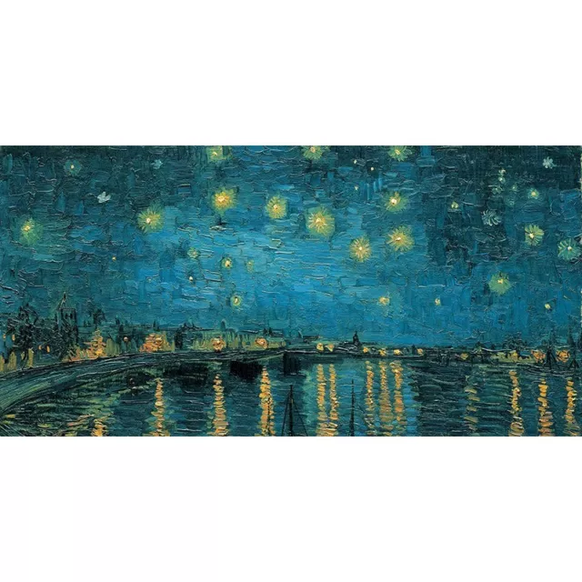 Quadro su Pannello in Legno MDF Vincent Van Gogh The Starry Night (detail)