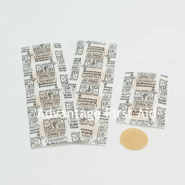 Washproof Hypo Allergenic First Aid Plasters. Spot Round, Small Discreet-Exp0128 2